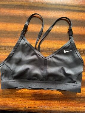 Nike Women's Black Strappy Light-Support Sports Bra